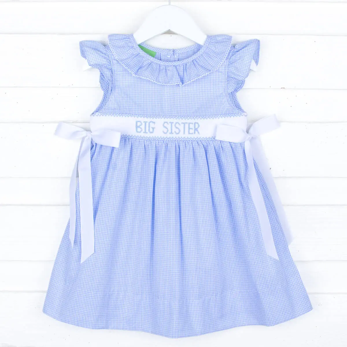 navy blue dress for baby girl Baby & Toddler Eyelet Gingham Dress main image 0
