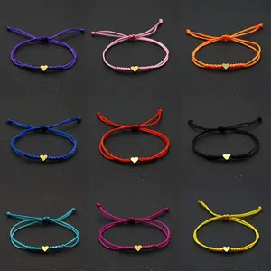 A Multi-Colored Heart Bracelet, Handmade And Adjustable Red String Bracelet for Couples, Easy And Versatile, Perfect Gift for Couples And Best Friends