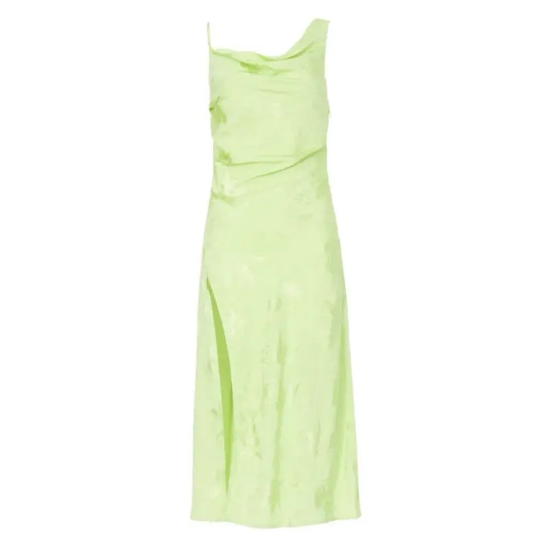 green emerald velvet dress FOR LOVE & LEMONS Aster Mini Dress In Green