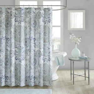 72"x72" Printed Cotton Shower Curtain