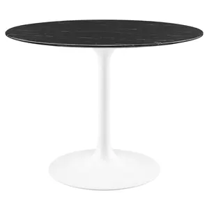 Lippa 40" Round Artificial Marble Dining Table