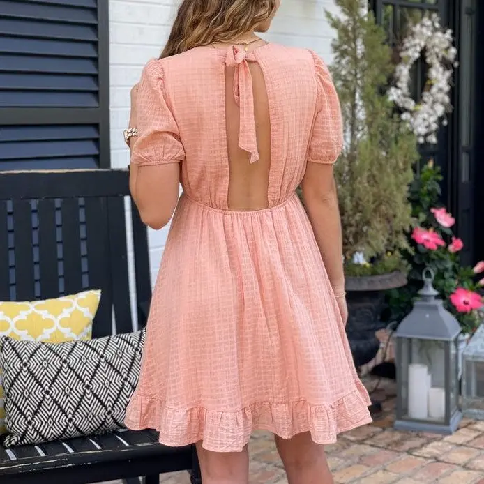 Pink Puffed Sleeved Babydoll Dress | Stylish Half Sleeves Mini Frock for Women Ruffle Detail, Tie Back & Shoulder Pads Casual & Party Wear Comfortable Everyday Summer Fashion - Womenswear - TikTok Shop Pink Puffed Sleeved Babydoll Dress | Stylish Half Sleeves Mini Frock for Women Ruffle Detail, Tie Back & Shoulder Pads Casual & Party Wear Comfortable Everyday Summer Fashion - Womenswear - TikTok Shop