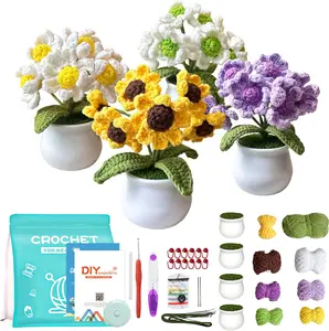 Madwave Crochet Kit for Beginners, for Beginners Adults & Kids with DIY Set, Step-by-Step Video Tutorials, Yarn, Hook, and All Accessories Included