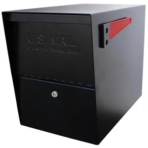 Mail Boss  Package Master Mail Boss Security Mailbox Black