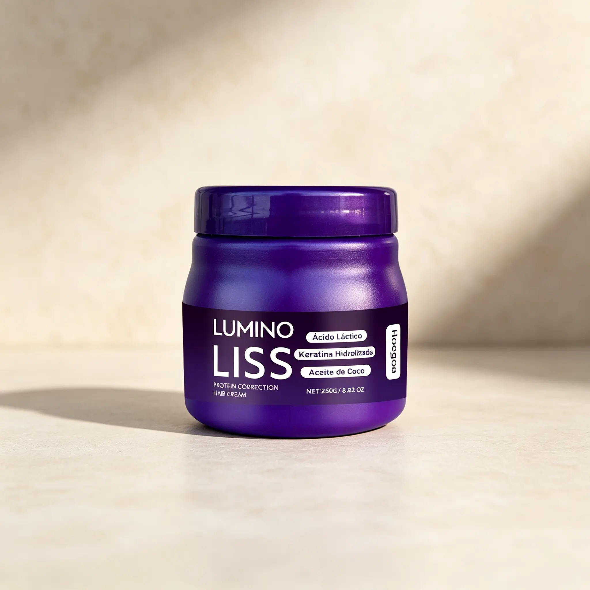 LUMINO Protein Hair Cream 250g – Lactic Acid, Keratin & Coconut Oil – Repairs Damaged, Dry & Brittle Hair – Restores Shine & Strength – For All Hair Types