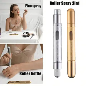 2/1 pcs-Refillable Glass Spray Bottle, 12ML Mini Perfume Bottle, Travel Essential, Home Decor, Gift for Men, Parents, Friends, New Year