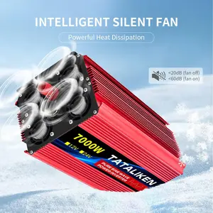 Pure sine wave inverter 7000W/8000W, DC 12V/24V to AC 110V, mobile phone/computer/car refrigerator is ready to charge, say goodbye to the anxiety of power outage, overload protection, and more at ease when using electricity