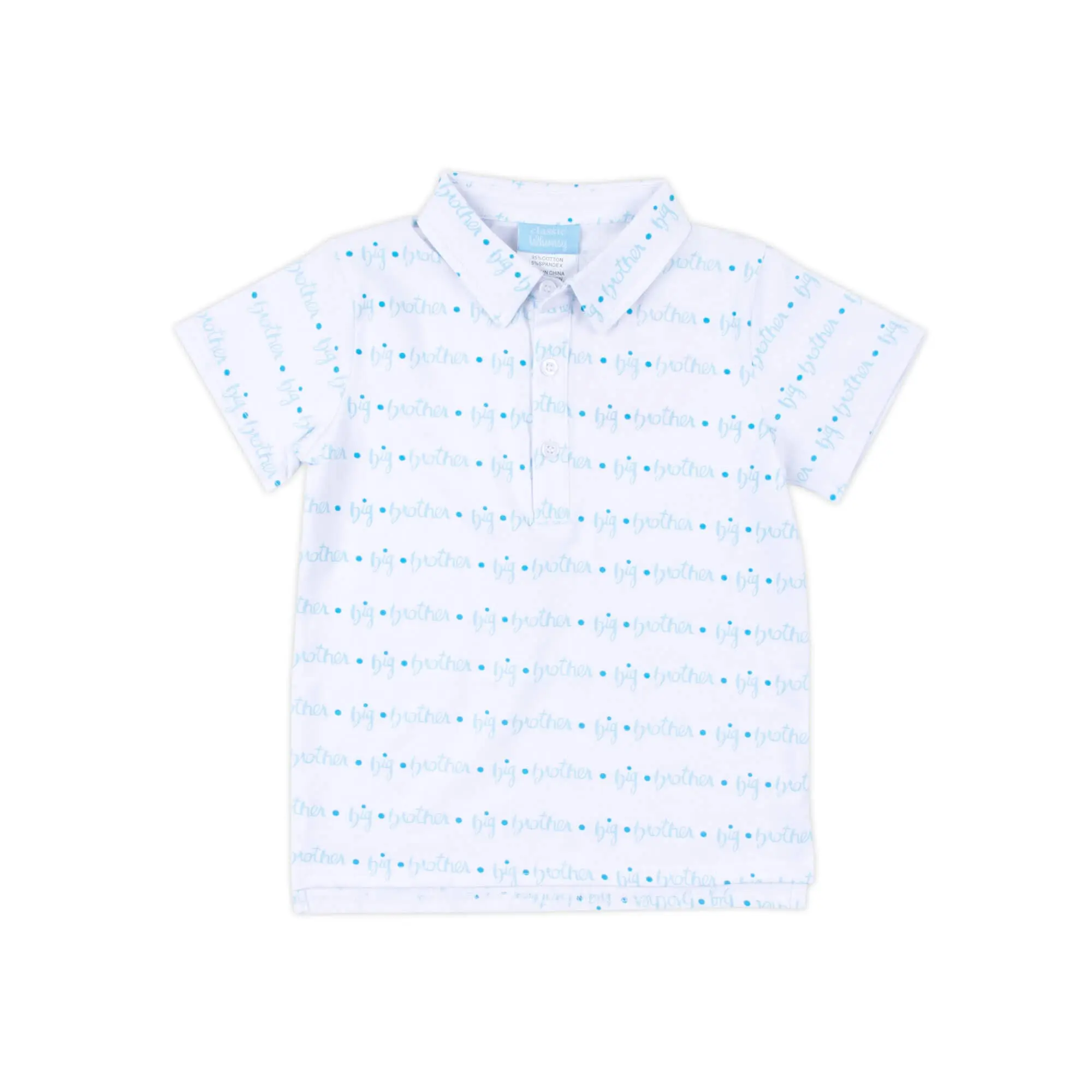 Big Brother Polo Shirt - Boys Collared Shirt to Celebrate a New Baby Sibling