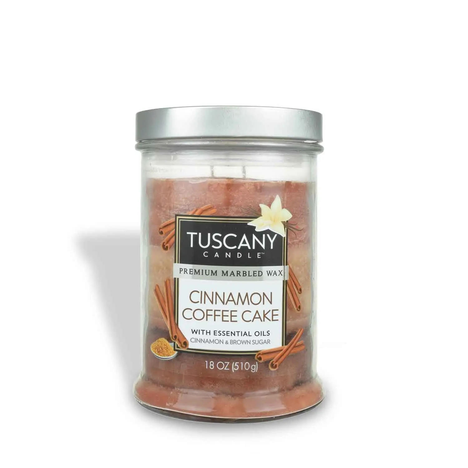 Cinnamon Coffee Cake Long-Lasting Scented Jar Candle (18 oz)