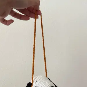 Cute Handmade Crochet Dog for Car Hangers - Adorable Handcrafted Accessory for Your Vehicle