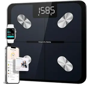 Smart Scale for Body Weight FSA HSA Store Eligible, Bathroom Digital Weighing Scale with BMI, Body Fat, Muscle Mass, Accurate Bluetooth Home User Health Equipment Sync Apps Amazon's Choice Healthcare