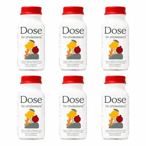 DOSE Cholesterol Support Liquid Wellness Shots 6 Pack, 2 fl oz Each – Heart Health Supplement with CoQ10, Pomegranate, Turmeric Curcumin & Amla – Supports Healthy LDL Levels, Cardiovascular Wellness, Vegan, Zero Sugar Daily Drink