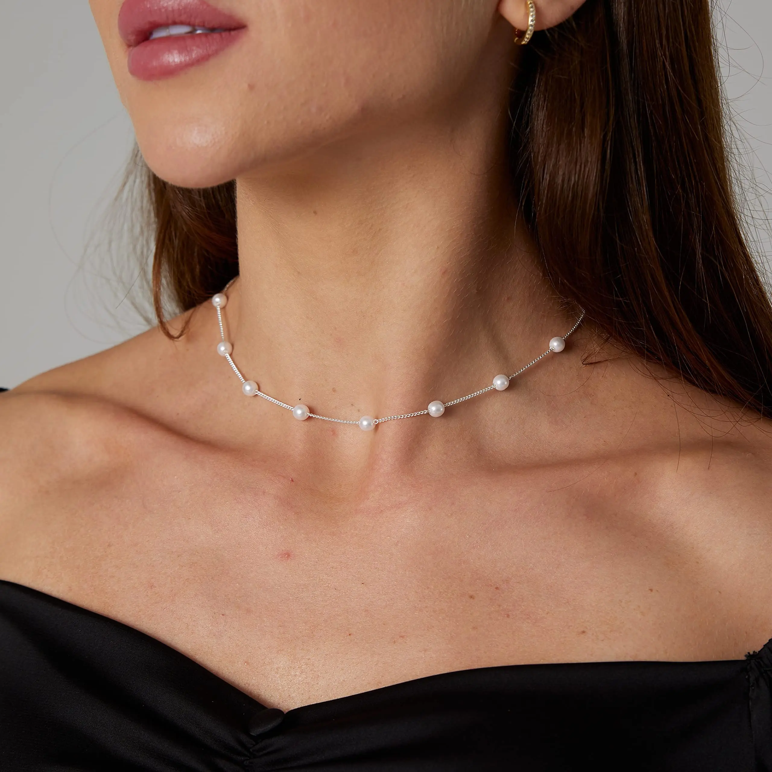 35CM pearl choker-SL