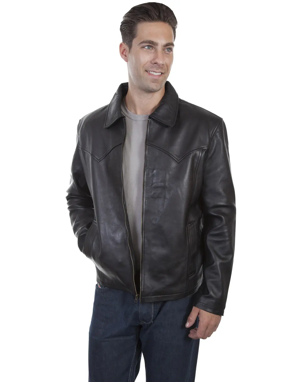 Scully Men's Men'S Leather Jacket - 710-Blk