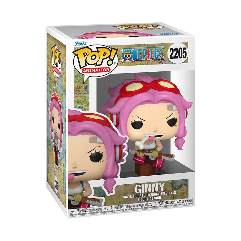 Funko Ginny Character Figurine (Item #2205) - 1-Piece Soft Vinyl Anime Collectible, Includes a Rifle Accessory, One Piece