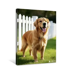Custom Canvas Prints with Your Photos Customized Photo Canvas Personalized Canvas Picture Frame Wall Art Christmas Birthday Gifts for Dog Pet Baby Mom Dad Man Women Couple Boyfriend Girlfriend Family