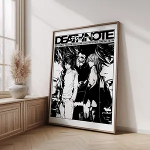 Poster print Death Note ? Ryuk Manga Poster, Light Yagami and L Anime Poster, Wall art decoration( Unframed - Print Only )