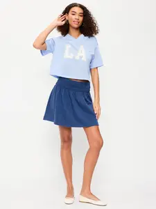 Old Navy Women's SoComfy Terry Smocked Mini Skirt
