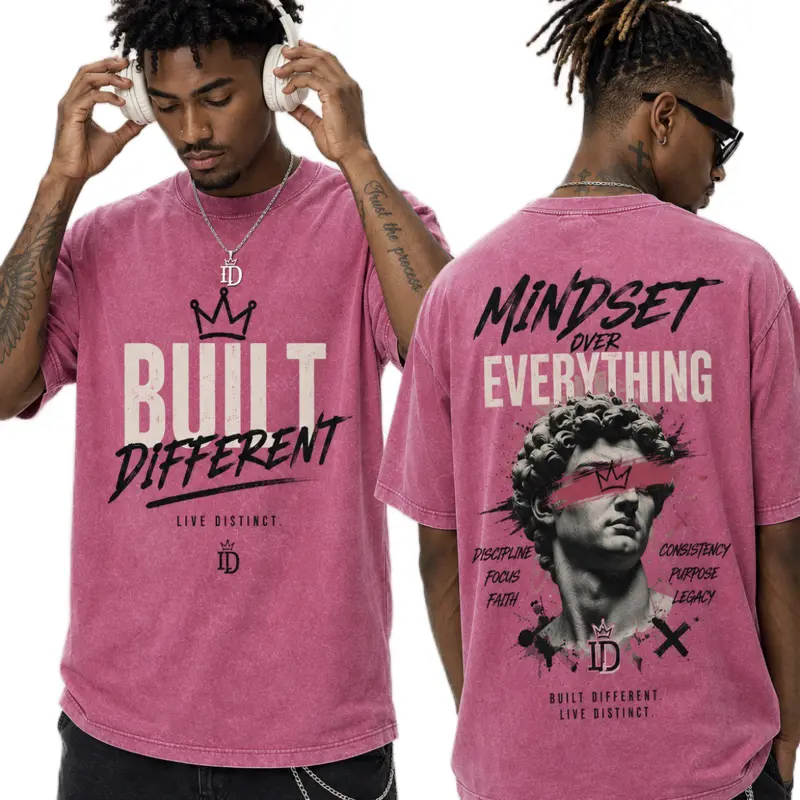 DISTINCT APPAREL “Built Different” Premium Oversized Tee