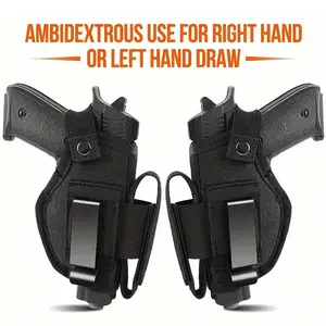 Gun Holster with Laser/Light, IWB/OWB Concealed Carry Pistols Holster with Mag Pouch Fits Most 9mm 380 45ACP, Gun Holsters for Men and Women Left/Right Hand, for Glock, S&W, Sig, and More  backpack adjustable shoulder bag