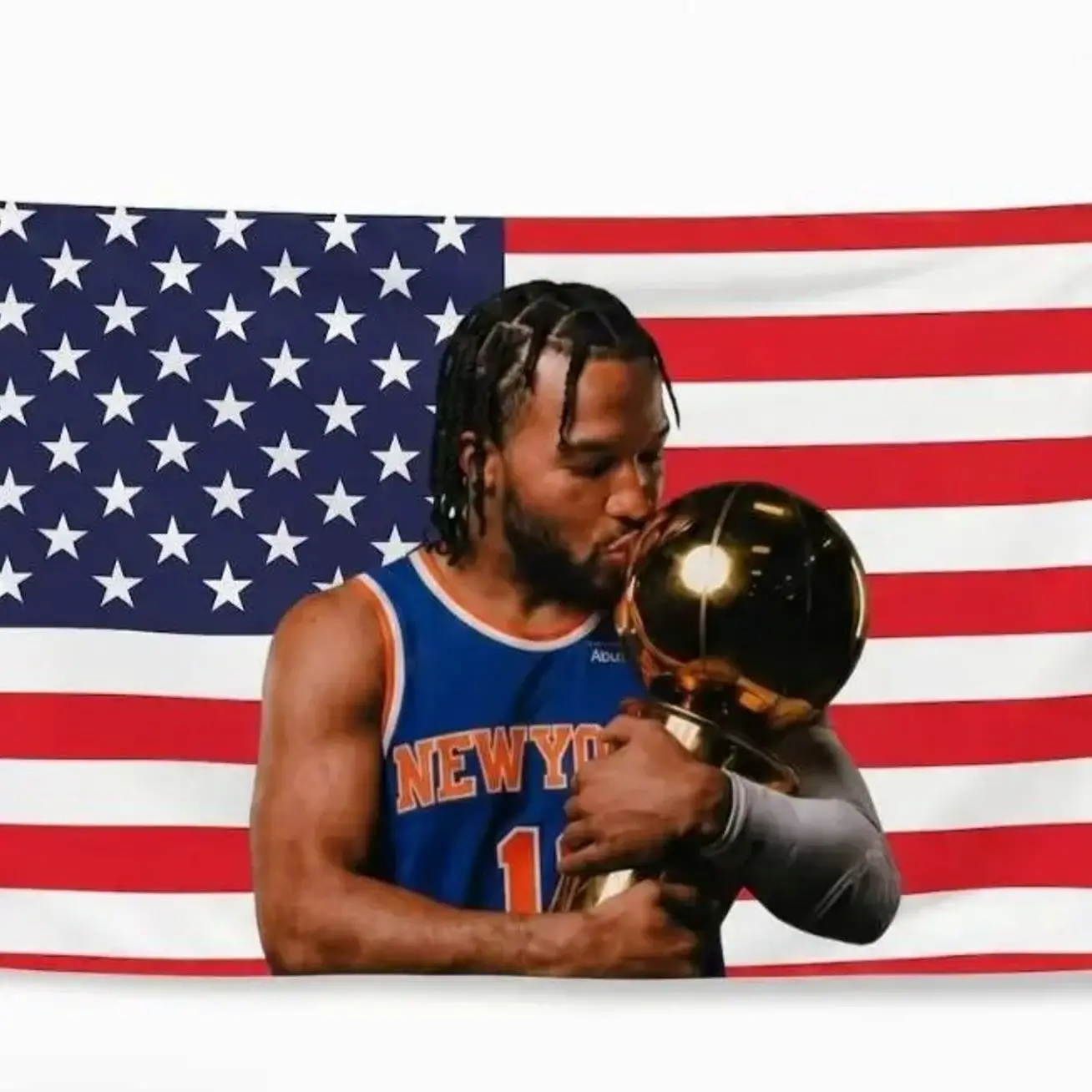 New York Basketball Champion, #11 Blue Sports Flag, Fan Gift