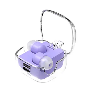 Mini Invisible Sleep Wireless Earbuds, Bluetooth 5.4 Headphones with ANC Noise Cancelling, 30H Playtime, Tiny Earphones for Side Sleepers, LED Display, IPX4 Waterproof, for Work, Study, Travel