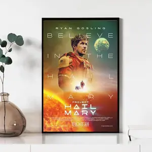 Project Hail Mary Movie Poster, Wall Art Prints, Canvas Material Gift, Keepsake, Home Decor, Live Room Wall Art