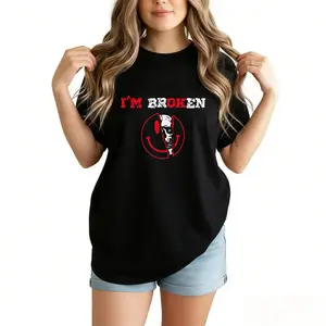I'm Broken T-Shirt, I'm OK Sweatshirt, Edgy Aesthetic Hoodie, Mental Health Tee, Grunge Streetwear Top, Sad Boy Shirt, Emotional Graphic Tee