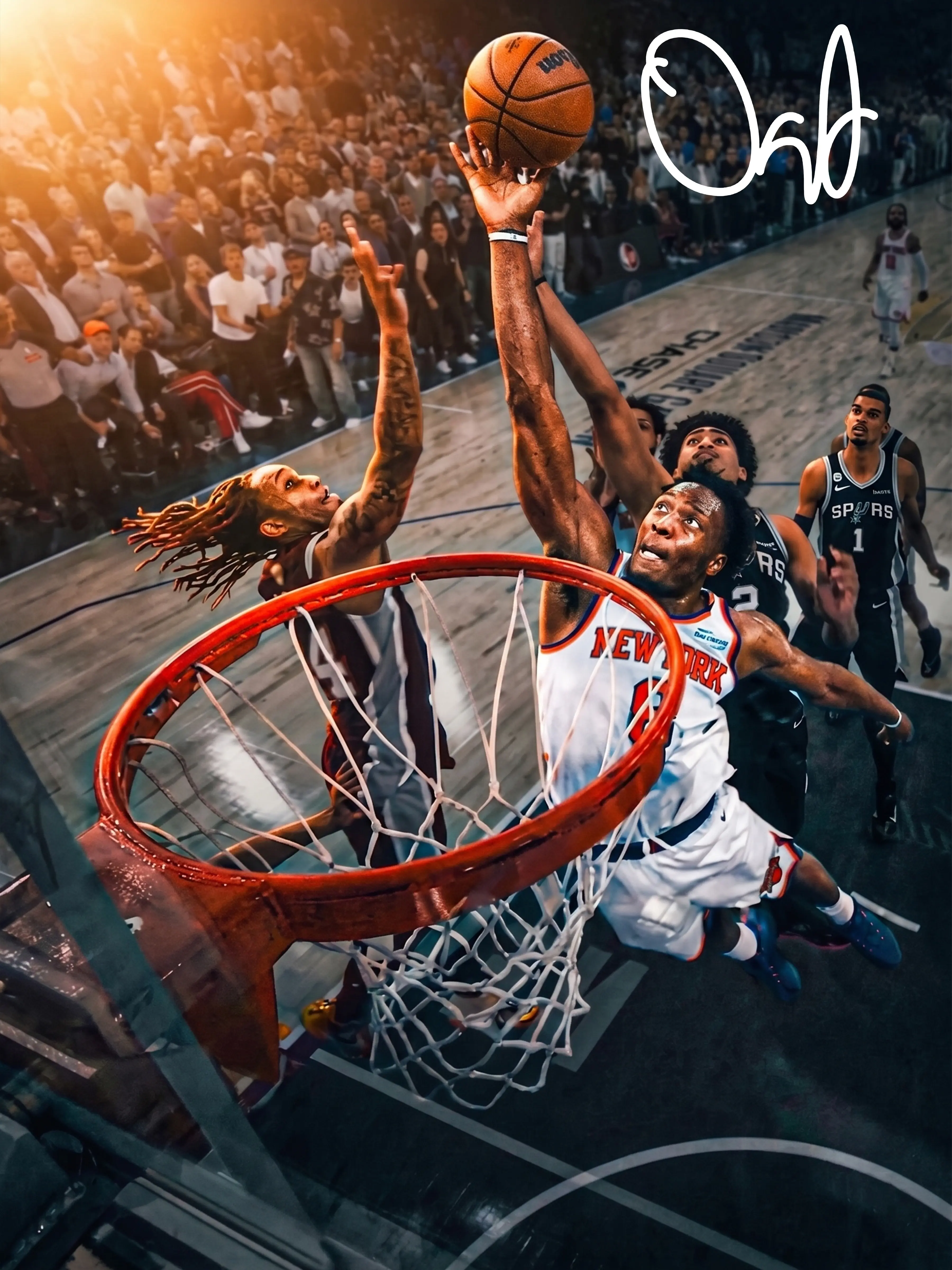 [No Frame] OG With The Putback Poster NewYork Basketball  Wall Art Poster Unframed, Home Office Decor Unique Trendy Gift