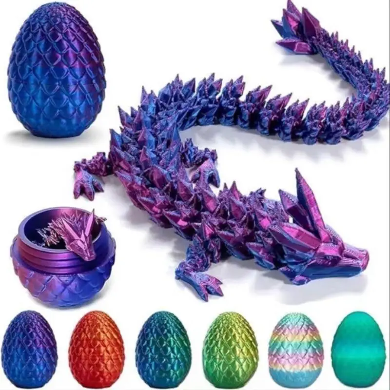 3D Dragon & Egg Design Decoration Set, 1 Set DIY Laser Engraving Dragon Design Toy, Holiday Party Decoration, Men Gifts, Home Decoration, Room Decor,