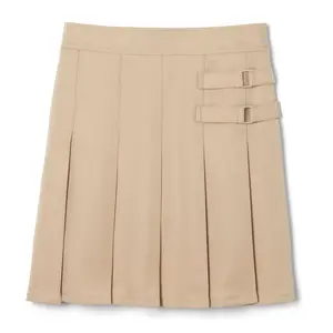 French Toast School Uniform Girls Pleated Two-Tab Skort-Adult-KHAKI-W08