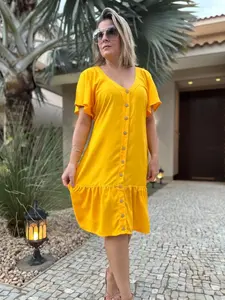 New Women's Summer Dress, Solid Color Casual Vacation Dress, Stylish, Comfortable, Breathable, Lightweight, Perfect for Daily Wear and Travel, Womenswear