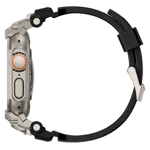 Apple Watch Ultra 3/2/1 49mm Sport Band, Durable Tactical Design, Scratch-Resistant Frame, Men's (49mm), Camping & Hiking