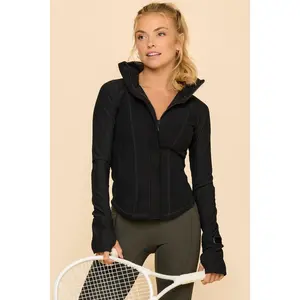 Corset Zip Jacket - Black
