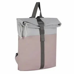 Color blocked flip backpack, commuting leisure computer , gray green contrasting student , large capacity, simple and versatile travel bag muck Water Resistant Laptop Women's Star Print Cute Bear Design Strawberry Embroidered pax iron man Stranger Things