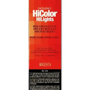 HiColor Red HiLights Permanent Hair Color for Dark Hair | Intense Red Highlights | No Pre-Lightening Required | Rich, No-Drip Creme | Quick Processing Time | Color Resists Fading
