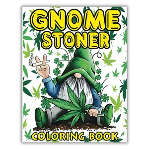 Gnome Stoner Coloring Book: Funny Weed Coloring Book For Adults: Gnomes Stoner Cartoon Coloring Book, Psychedelic Trippy Coloring book, Perfect Stoner Gift for Men and Women, christmas 2025