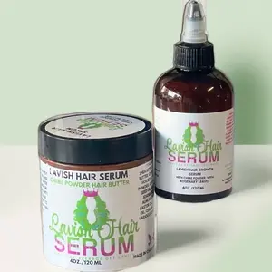 Lavish Hair Serum Chebe Powder & Rosemary Moisturizing Hair Bundle 360ml - Gentle Nourishing Blend with Amino Acids & Rosemary Extract - Shampoo for Scalp & Hair Care - Moisture
