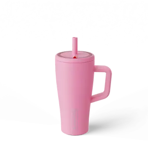 BrüMate Era 20oz Tumbler with Handle and Straw | 100% Leakproof Insulated Tumbler | Keeps Ice 24+ Hours | Cup Holder Friendly Base