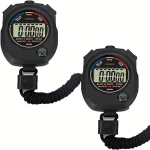 Outdoor adventure|Multifunctional Digital Sports Stopwatch Timer with Large Display, Date and Time, Alarm Clock and Memory Functions - Durable ABS Construction, Perfect for Coaches, Referees and Fitness Enthusiasts