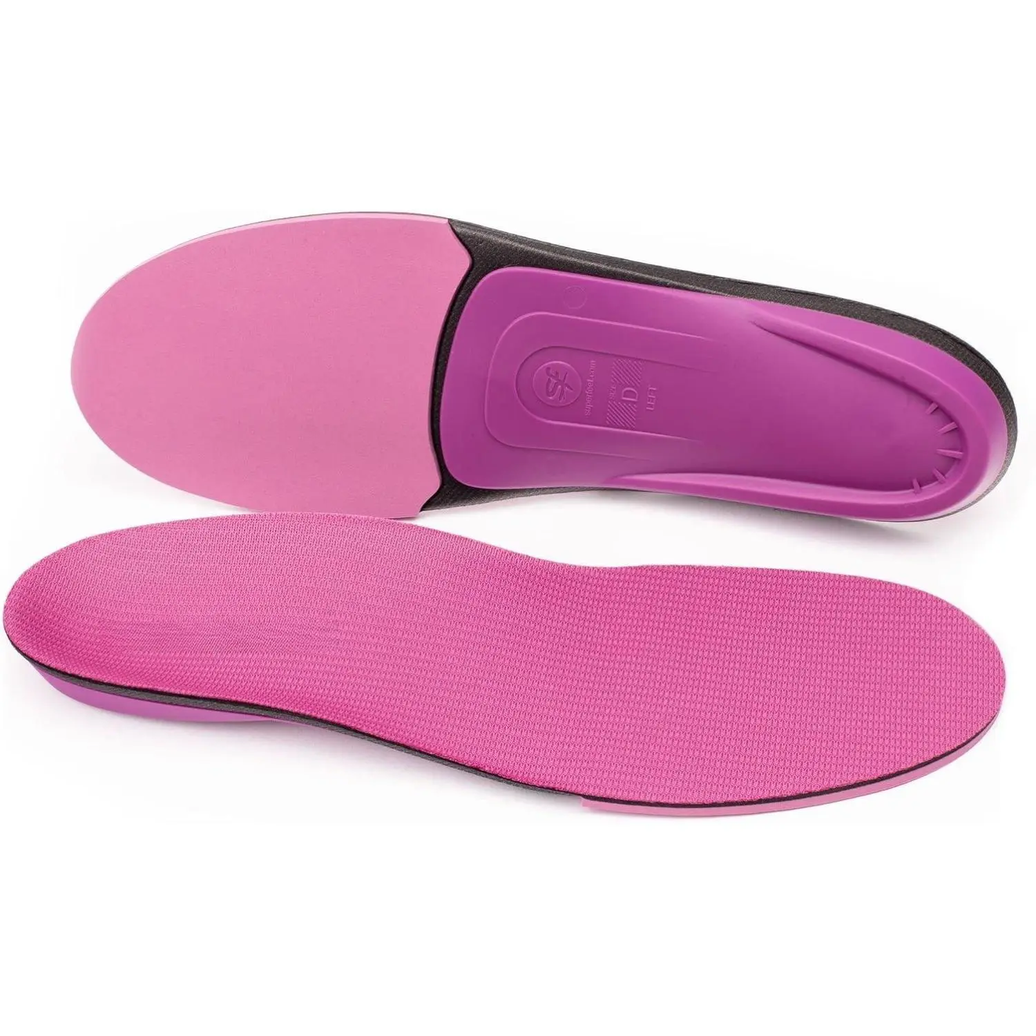 Superfeet Berry All-Purpose Women's High Impact Support Insoles - Trim-To-Fit Orthotic Arch Support Inserts for Women's Running Shoes - Professional Grade