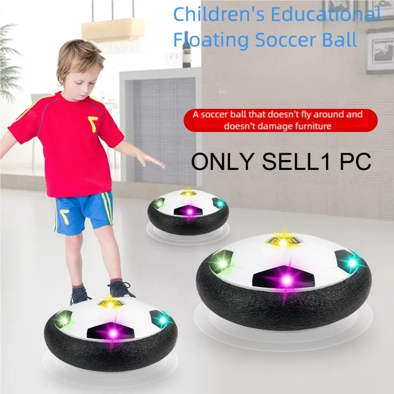Floating Soccer Ball with Hovering Feature, Levitating Ball, Color-Changing LED Lights, Upgraded Motor, Safety and Interactive for Indoor Outdoor Play Experience, Ideal Festive Gift Option for Kids Ages 3-10