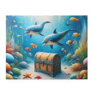 Dolphin Puzzle (120, 252, 500-Piece)
