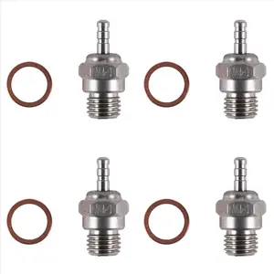 4X N4 Hot Glow Plug Spark for HSP 70117 1/10 1/8 RC Buggy Truck Vertex SH Nitro Engine Parts