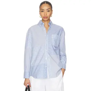 HOMMEgirls Patchwork Shirt in Stripe Combo