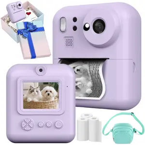 Instant Print Camera, 48mp Image Quality, 1080P Digital Camera, 8x Zoom, Flash, Selfie, Timelapse, Burst Mode, Party Gift