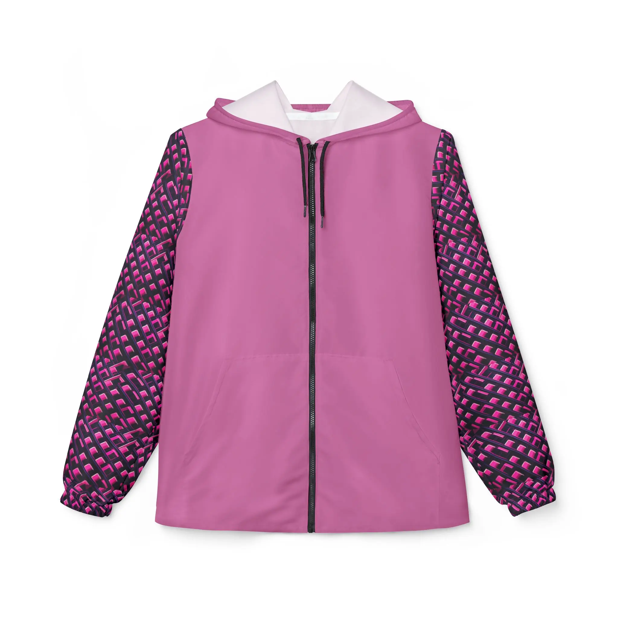 Windbreaker Jacket (AOP)pink doge