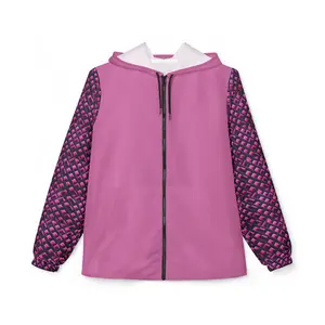 Windbreaker Jacket (AOP)pink doge