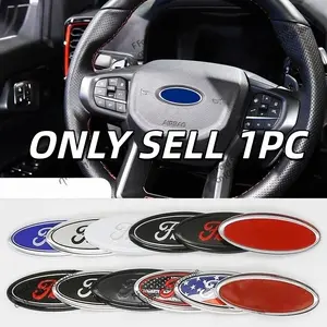Ford Steering Wheel Logo Metal Emblem Sticker for Ford Focus Mondeo Fiesta Edge Explorer Galaxy, Car Accessories, Interior Decoration, Sticker For Cars