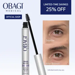 Obagi Nu-Cil Eyebrow Boosting Serum - Ultimate Eyebrow Growth Serum with Hyaluronic Acid - Dermatologist Approved for Thin, Patchy & Over-Tweezed Eyebrows